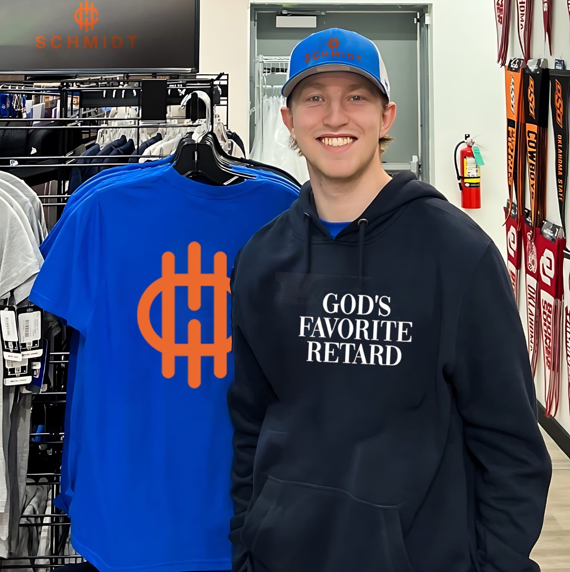 God’s favorite retard text shirt