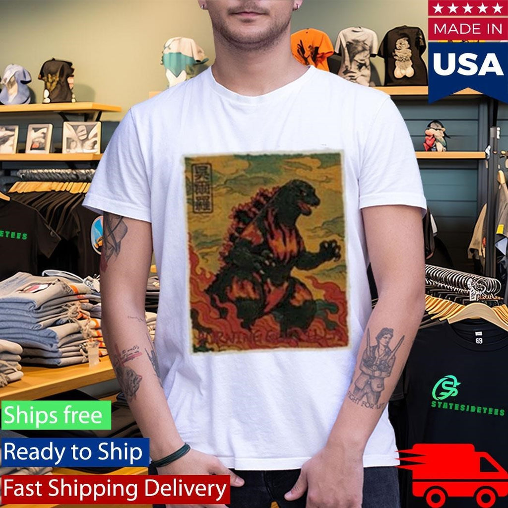 Godzilla Vs Destoroyah 30Th Anniversary Scene Illustration Shirt