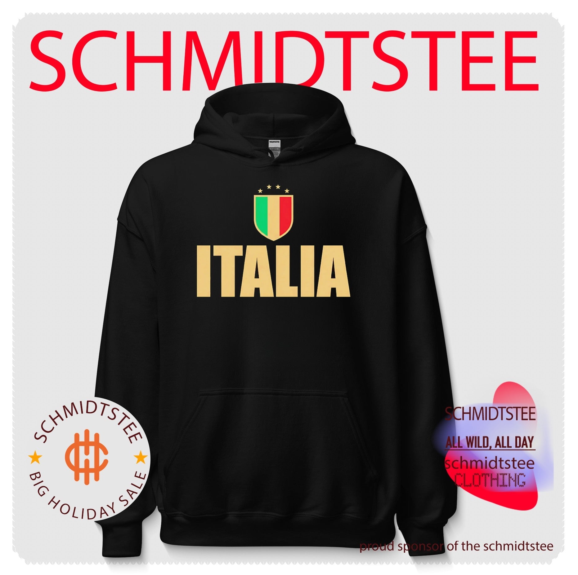 Gold Italia National Team Crest Italy Soccer shirt