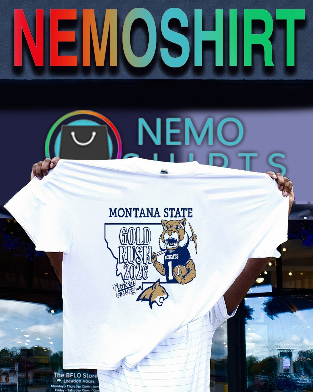 Gold rush 2026 national champs Montana State Bobcats shirt