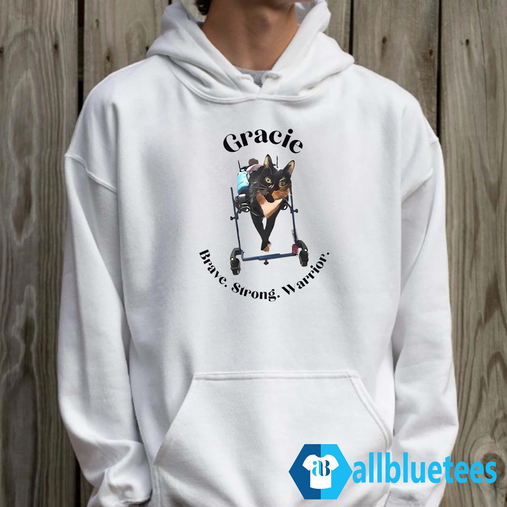 Gracie Cat Brave Strong Warrior Shirt