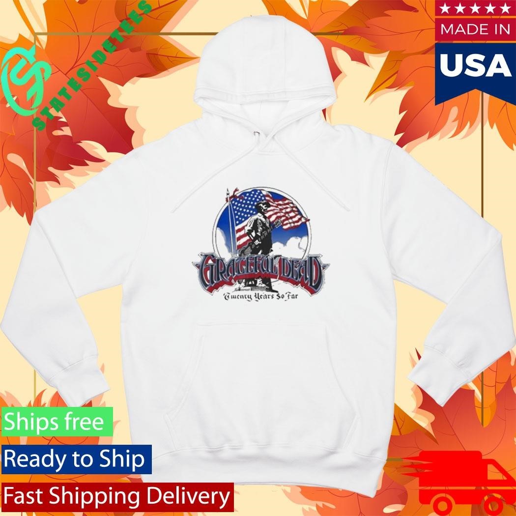 Grateful Dead Twenty Years So Far American Flag Vintage Band Shirt