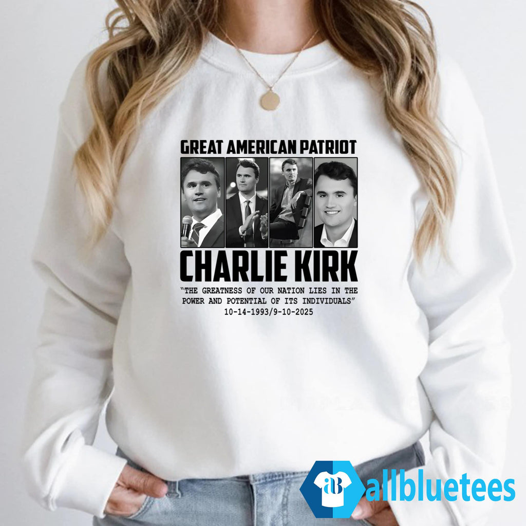 Great American Patriot Charlie Kirk Shirt