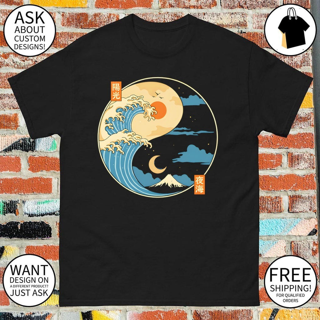 Great Wave off Kanagawa and Mount Fuji The Balance Wave shirt