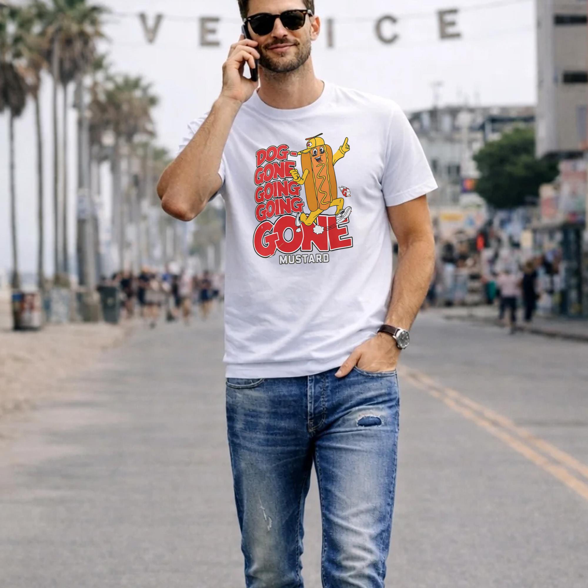 Guardians Dog Gone Going Going Gone Mustard Shirt