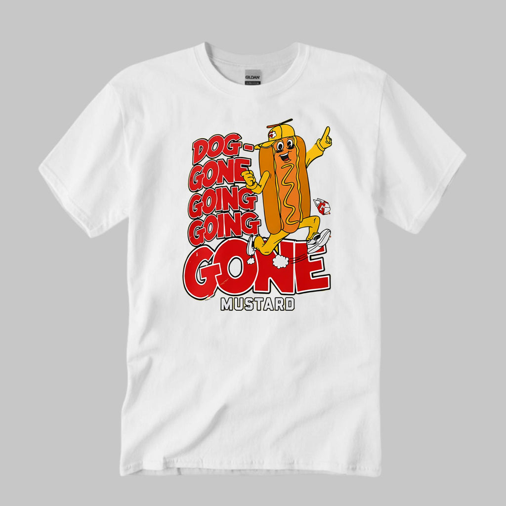 Guardians Dog Gone Going Going Gone Mustard Shirt