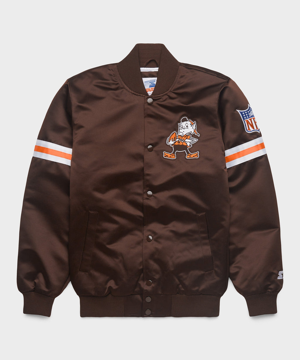 HOMAGE X Starter Browns Heavyweight Satin Jacket