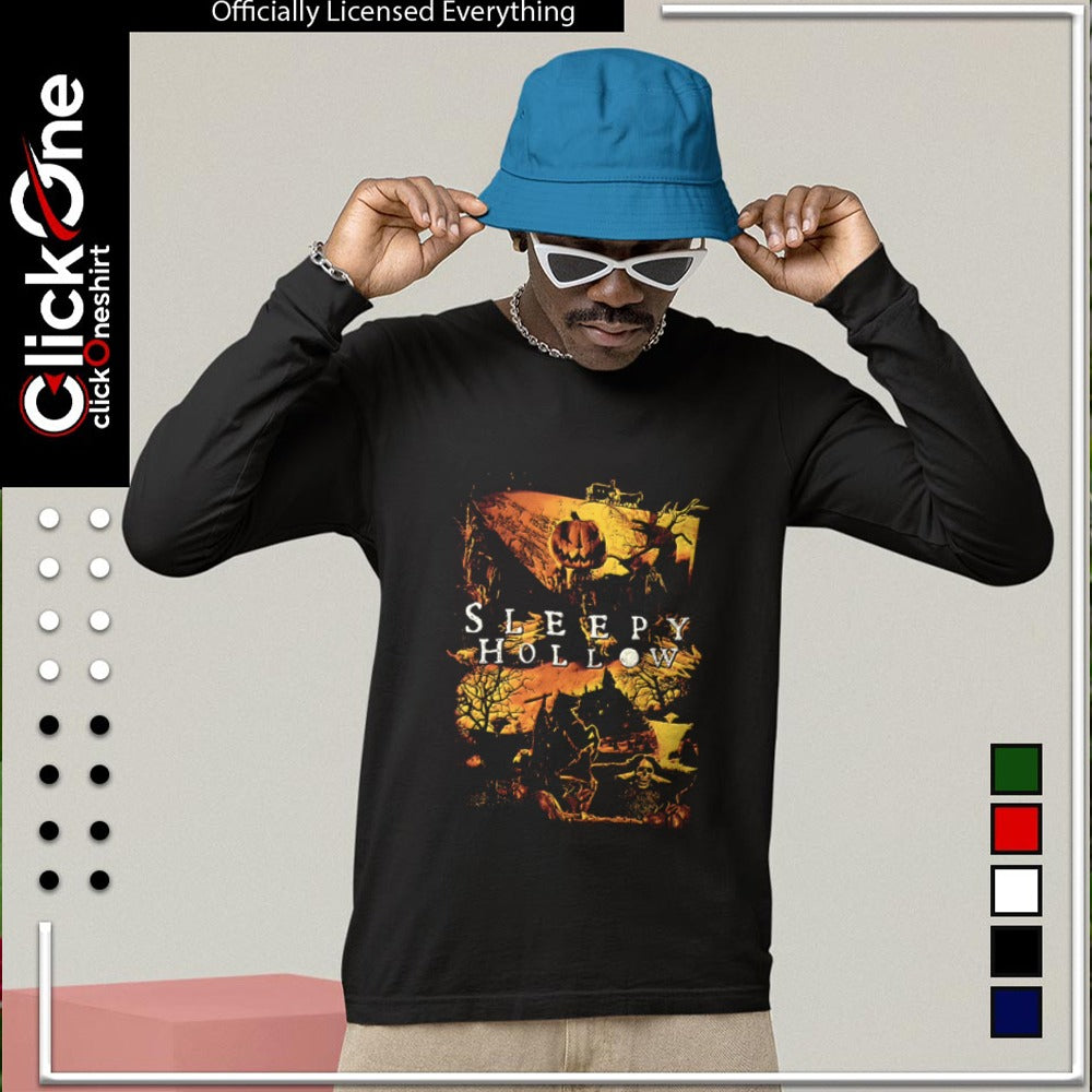 Halloween Sleepy Hollow Pumpkin Head Horseman Skeleton shirt