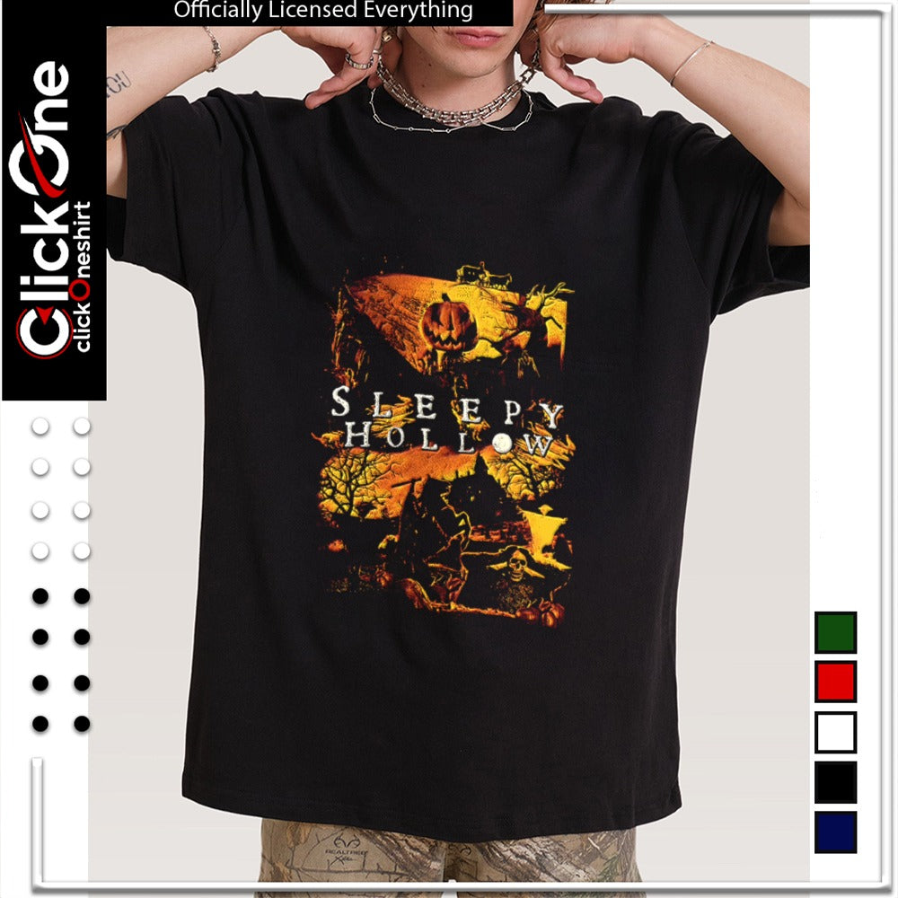 Halloween Sleepy Hollow Pumpkin Head Horseman Skeleton shirt