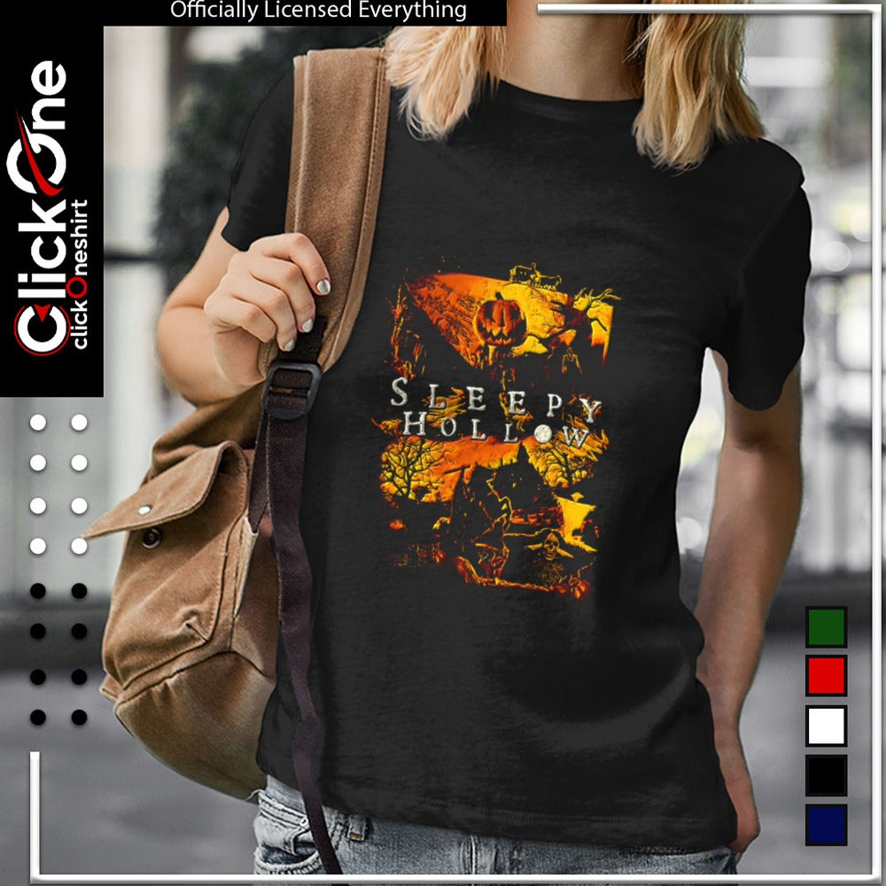 Halloween Sleepy Hollow Pumpkin Head Horseman Skeleton shirt