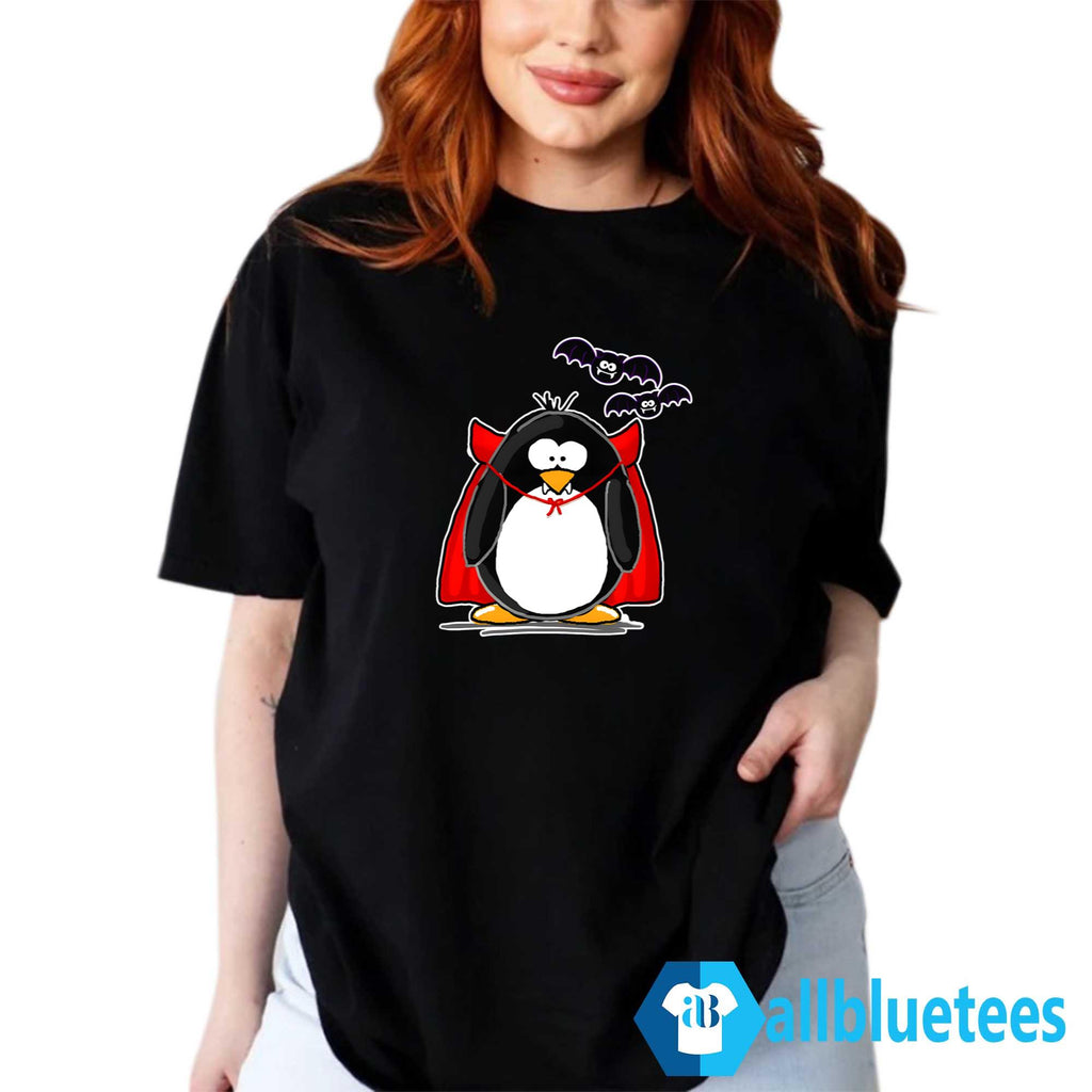 Halloween Vampire Penguin Shirt
