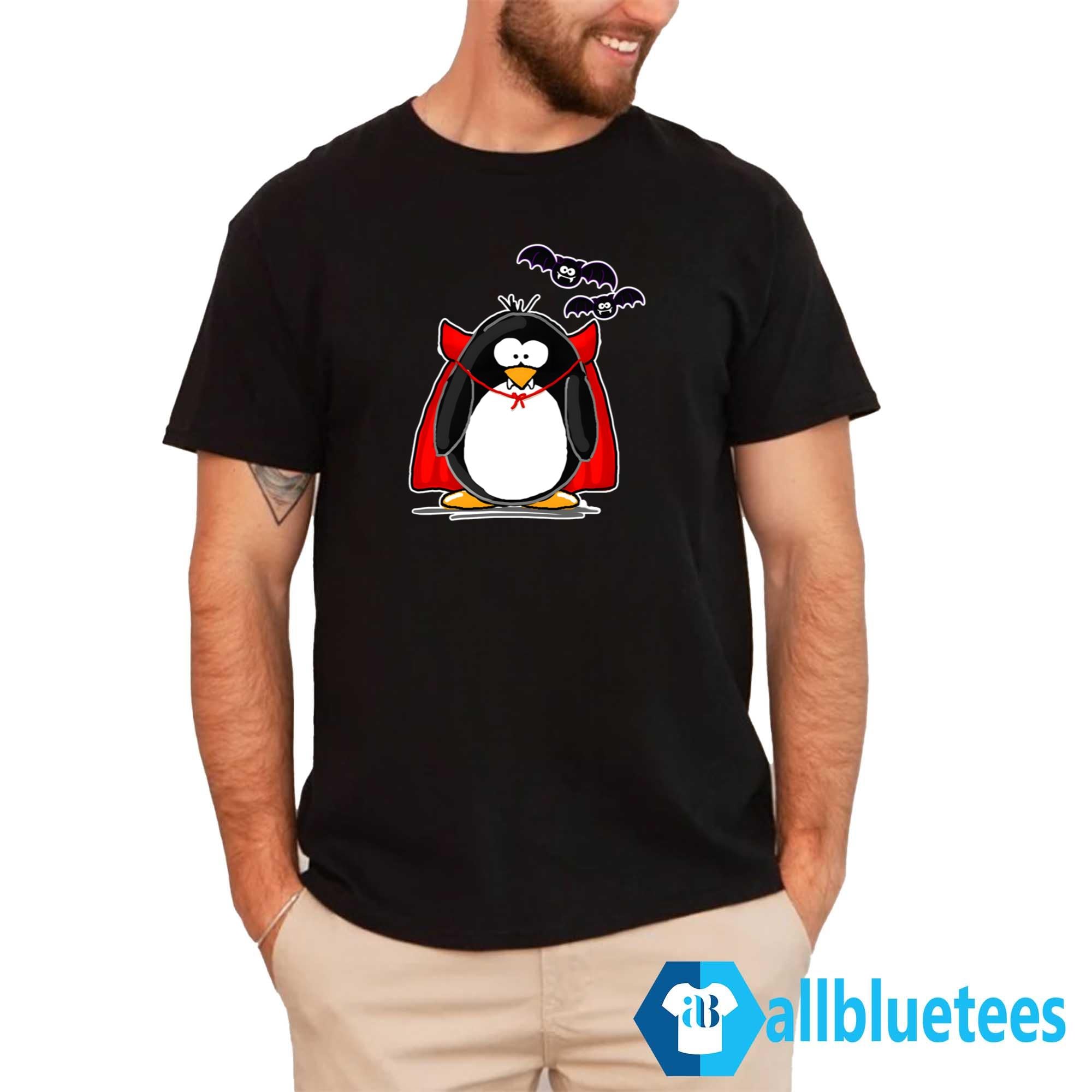 Halloween Vampire Penguin Shirt