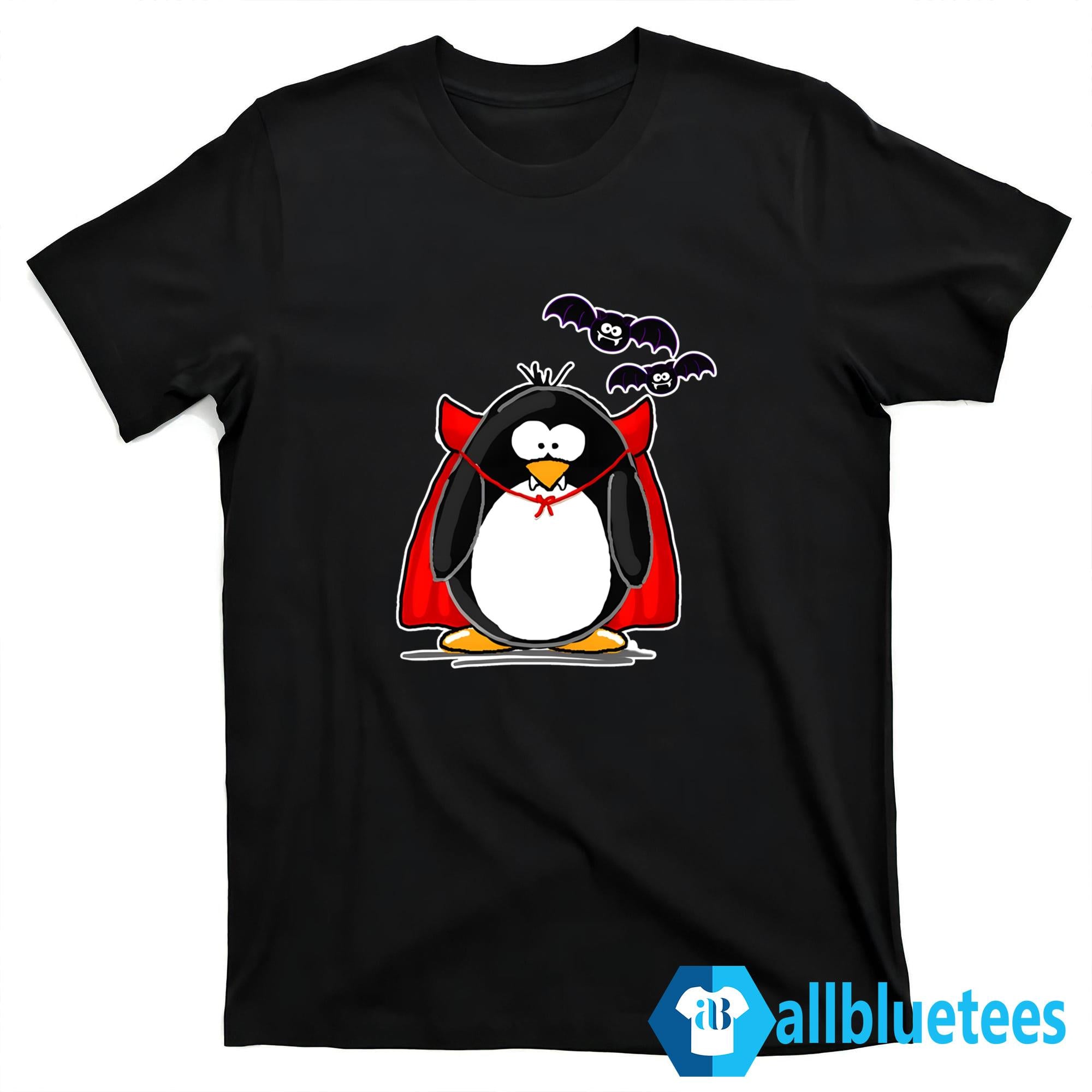 Halloween Vampire Penguin Shirt