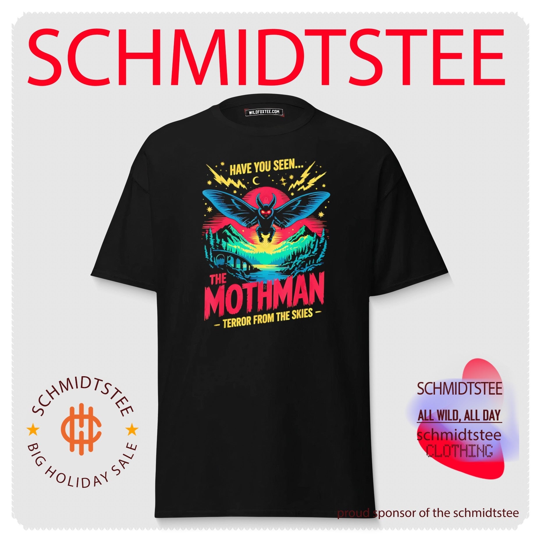 Have you seen the Mothman terror from the skies graphic shirt