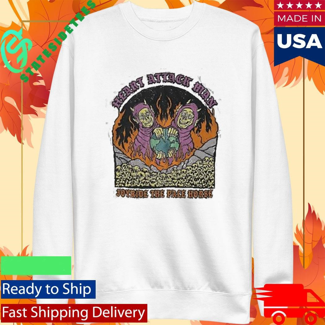Heart Attack Man Earth On Fire Shirt
