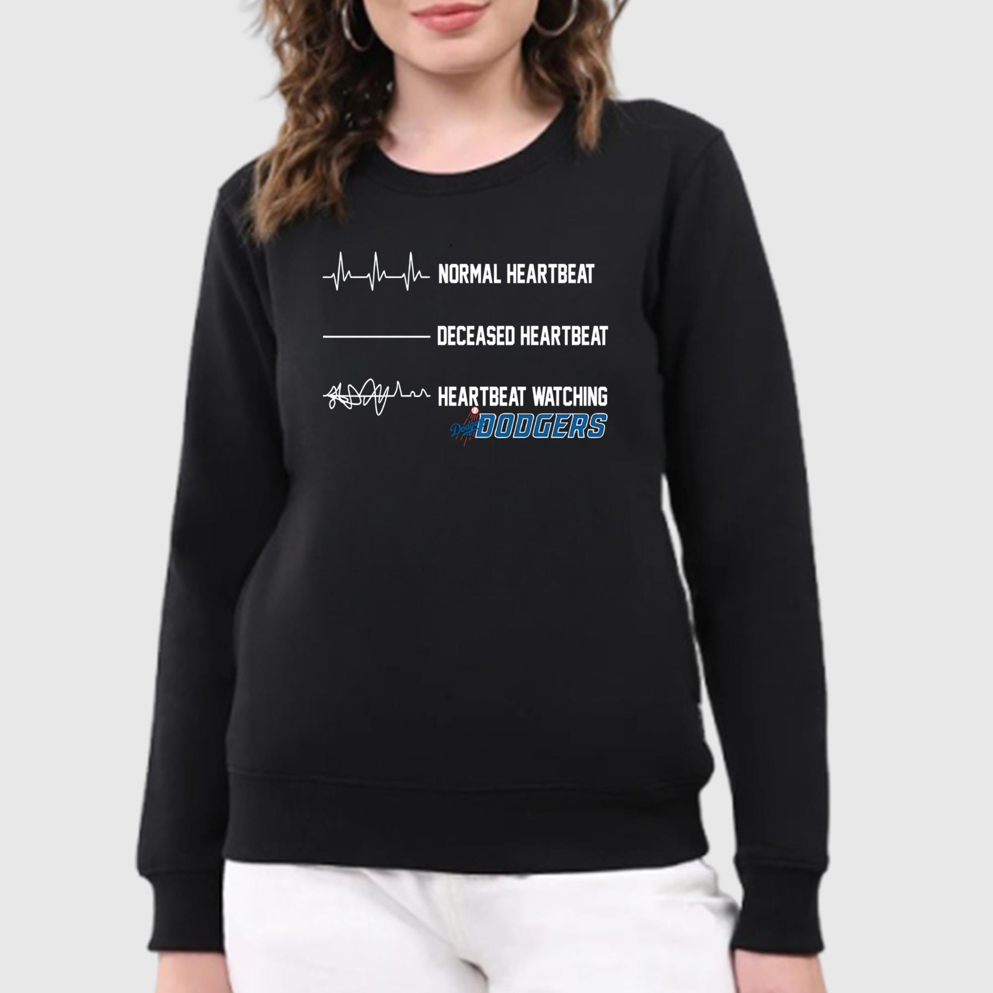 Heartbeat Watching Dodgers Shirt