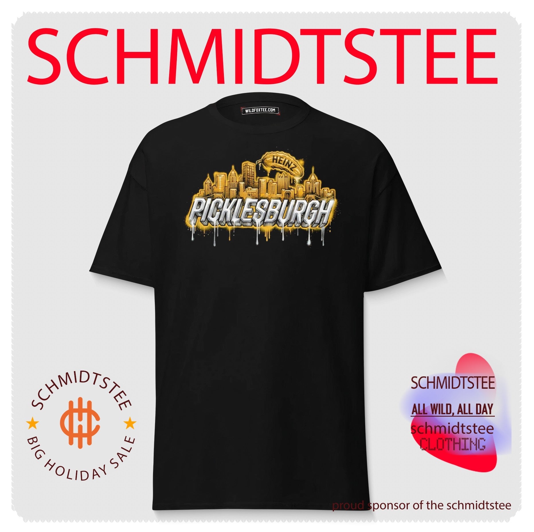 Heinz Picklesburgh Pittsburgh Skyline Pickle art shirt