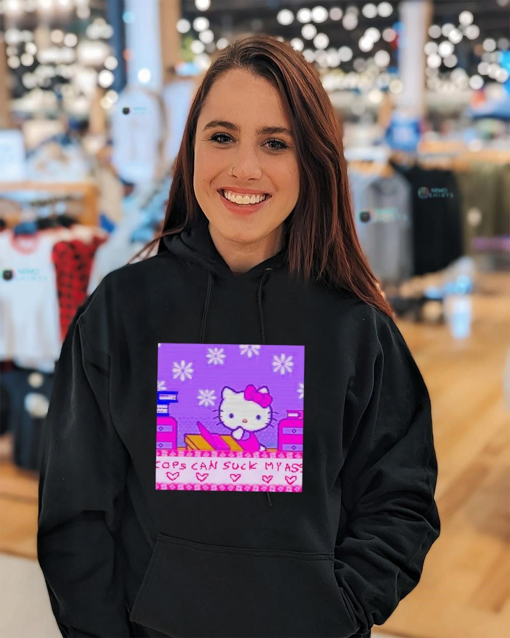 Hello Kitty cops can suck my ass shirt