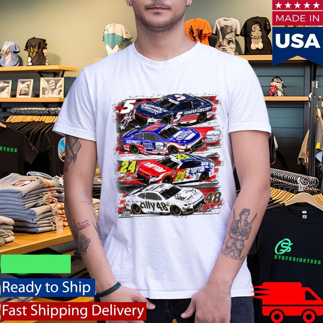 Hendrick Motorsports 4-Car Patriotic Shirt