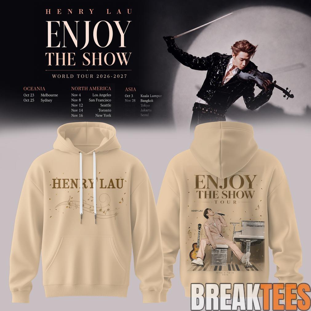 Henry Lau Enjoy The Show World Tour Signature Hoodie