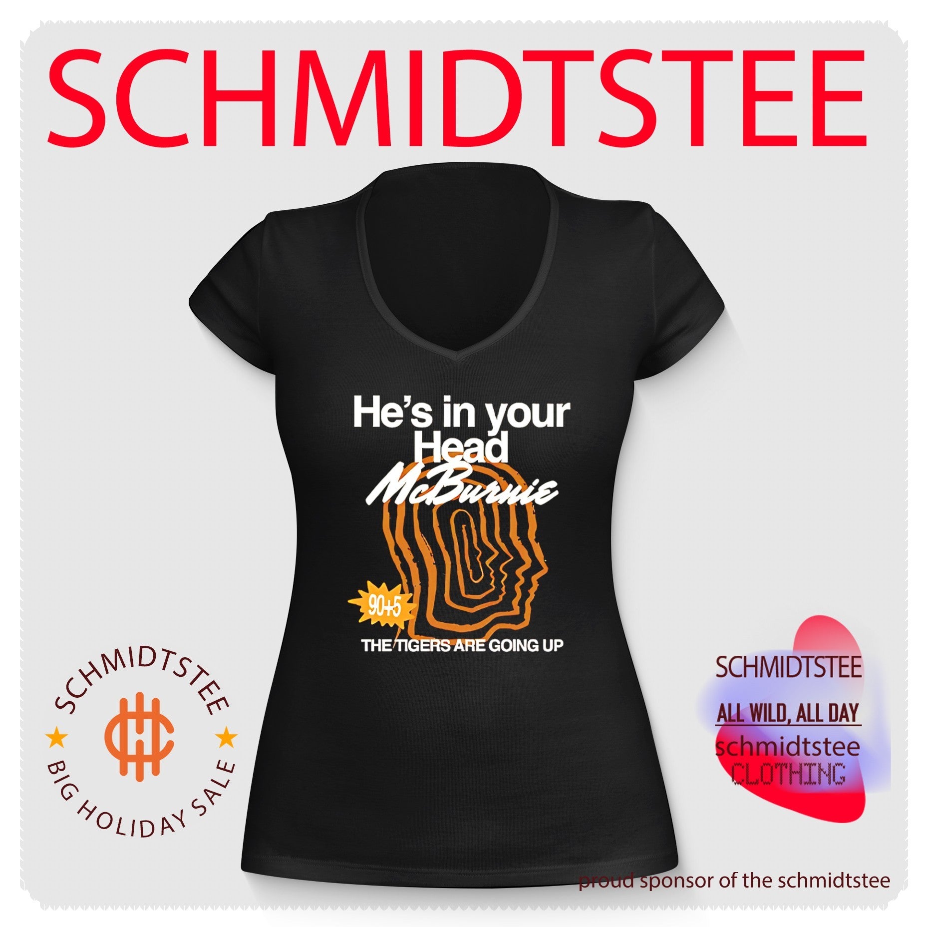 He’s in your head McBuruie the tigers are going up graphic shirt