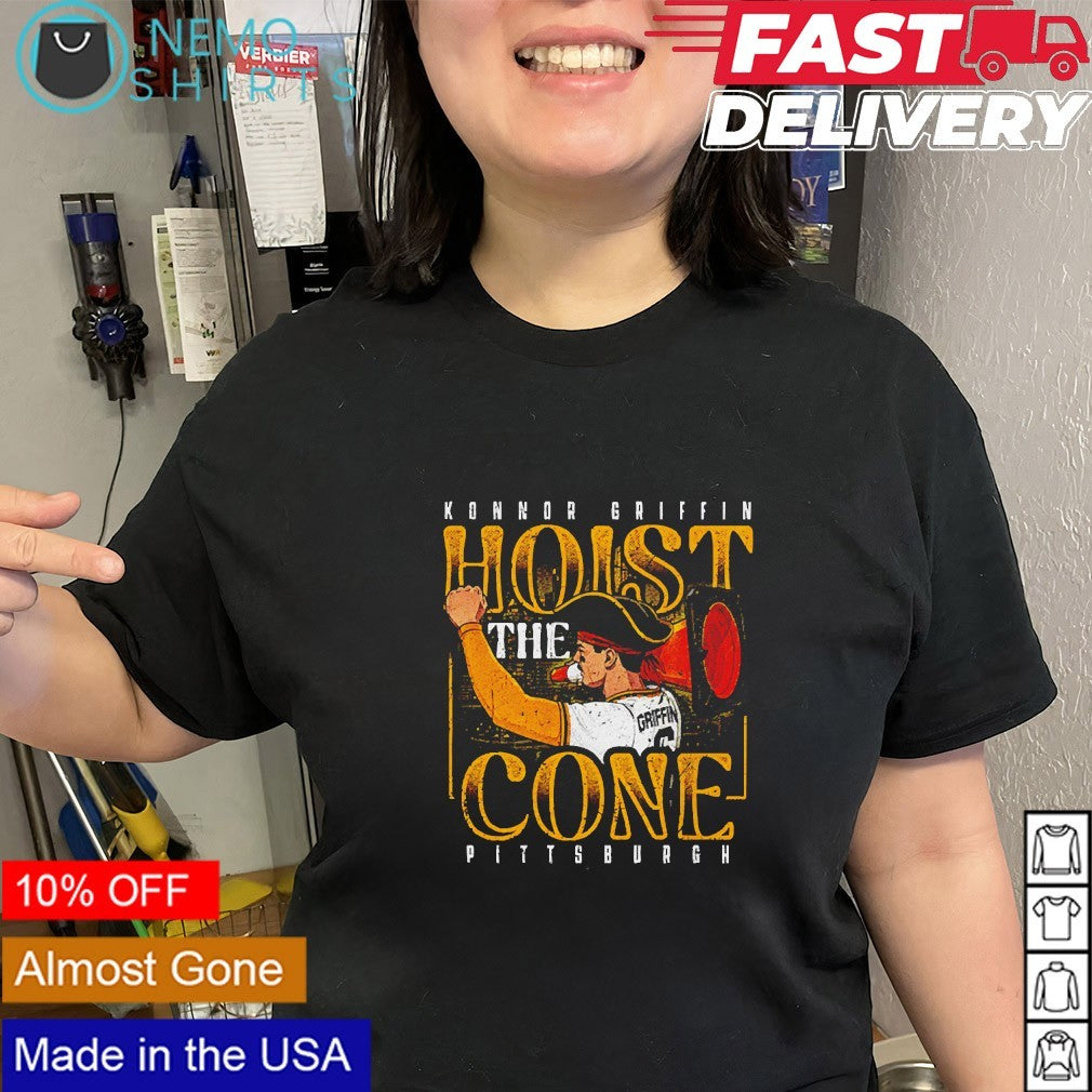 Hoist the Cone Konnor Griffin Pittsburgh Pirates traffic cone shirt