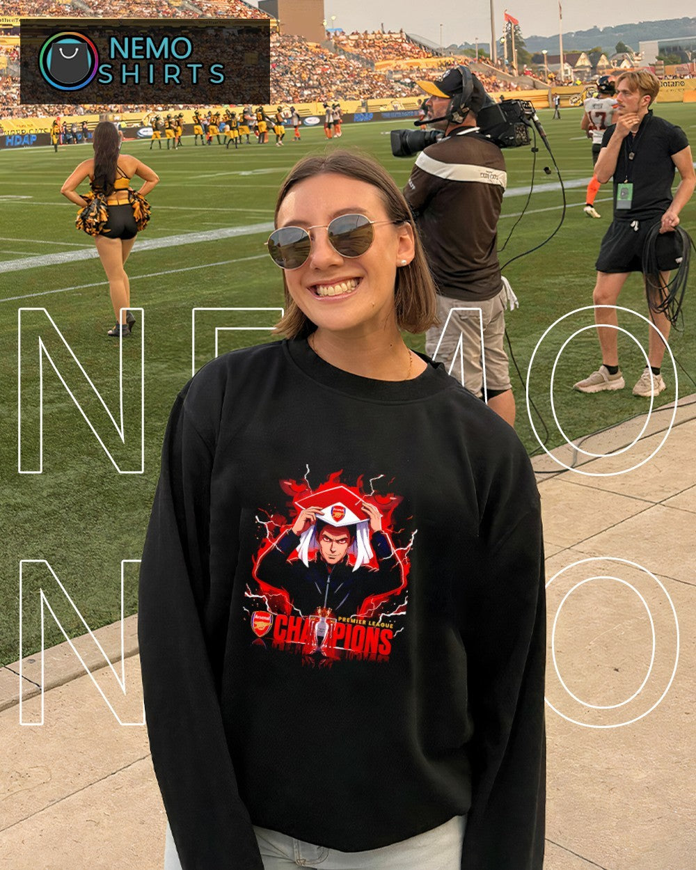 Hokage Naruto Mikel Arteta Arsenal FC Premier League Champions victory shirt