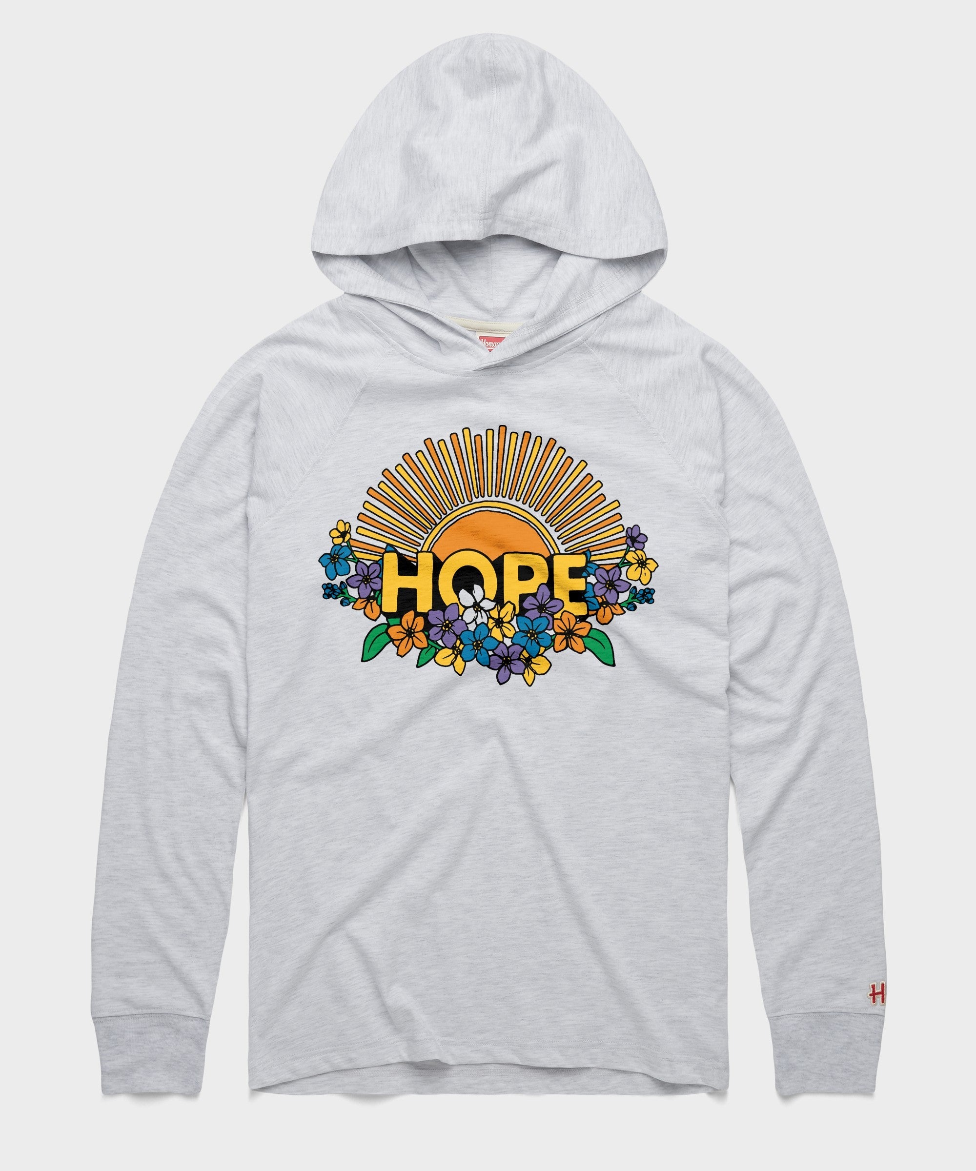 Hope Sun And Flowers Lightweight Hoodie