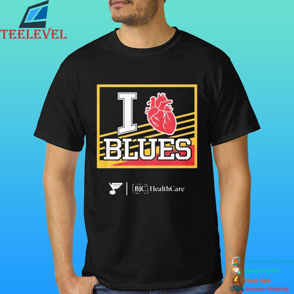 2025 Bjc Healthcare I Heart Blues Shirt