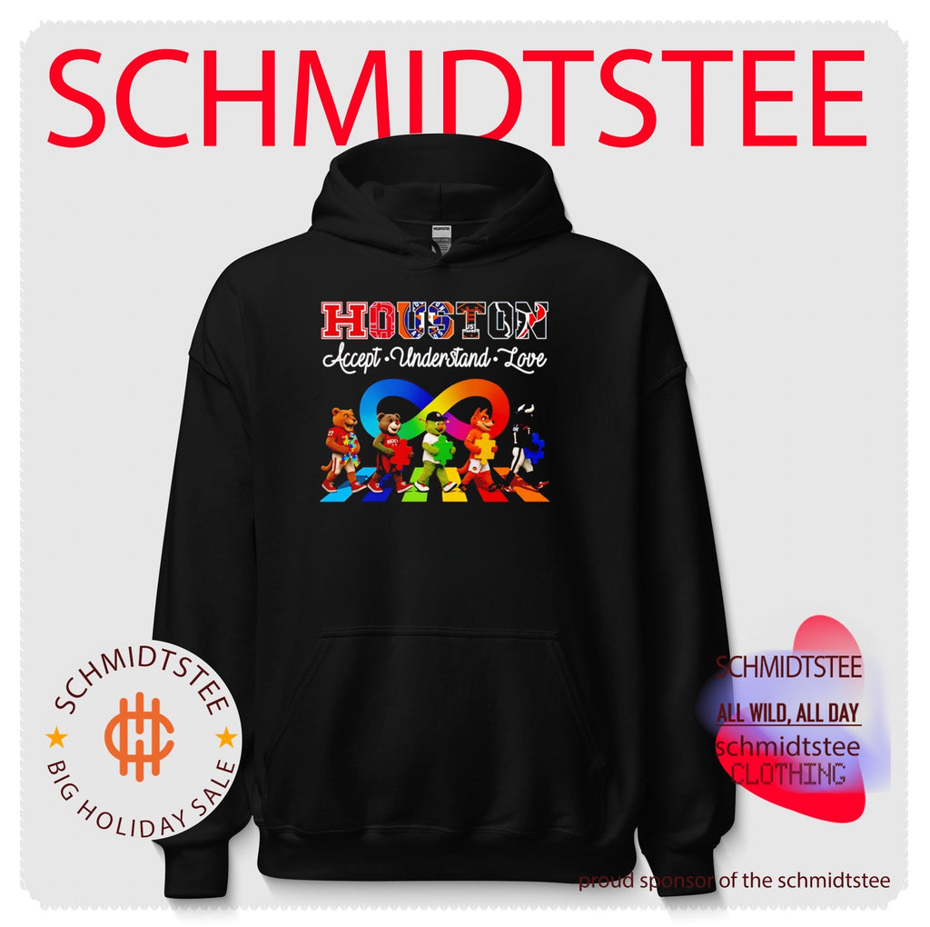 Houston Accept Understand Love Autism Awareness Mascot Graphic shirt