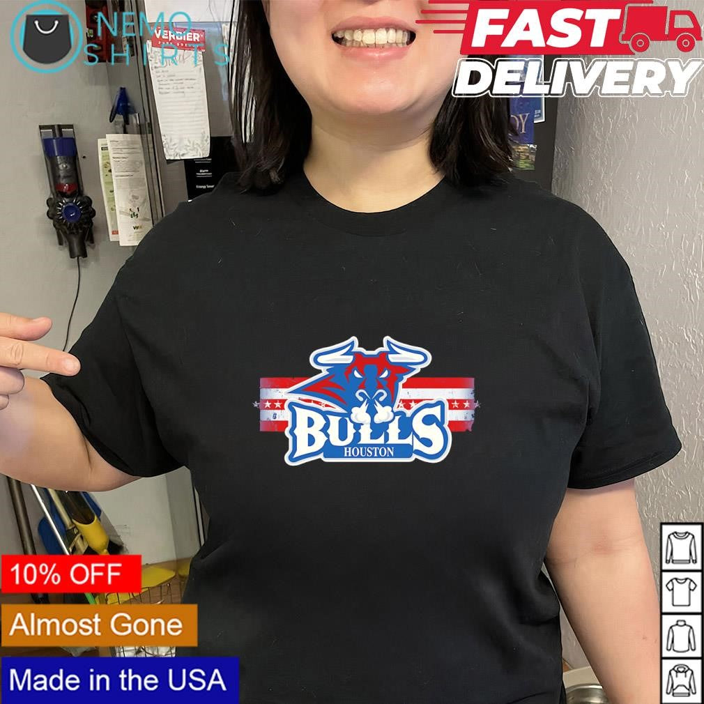 Houston Bulls Stars and Stripes logo shirt