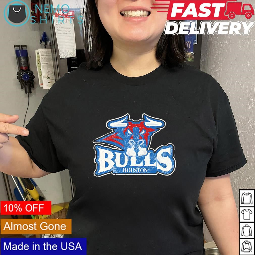 Houston Bulls distressed logo shirt