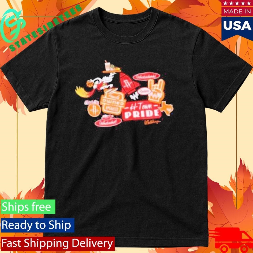 Houston Rockets X Whataburger Sticker Shirt