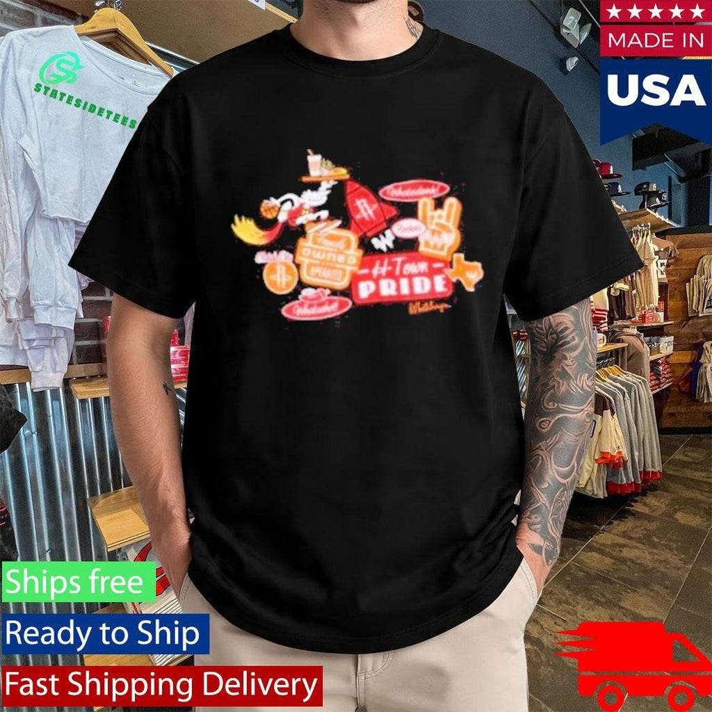 Houston Rockets X Whataburger Sticker Shirt