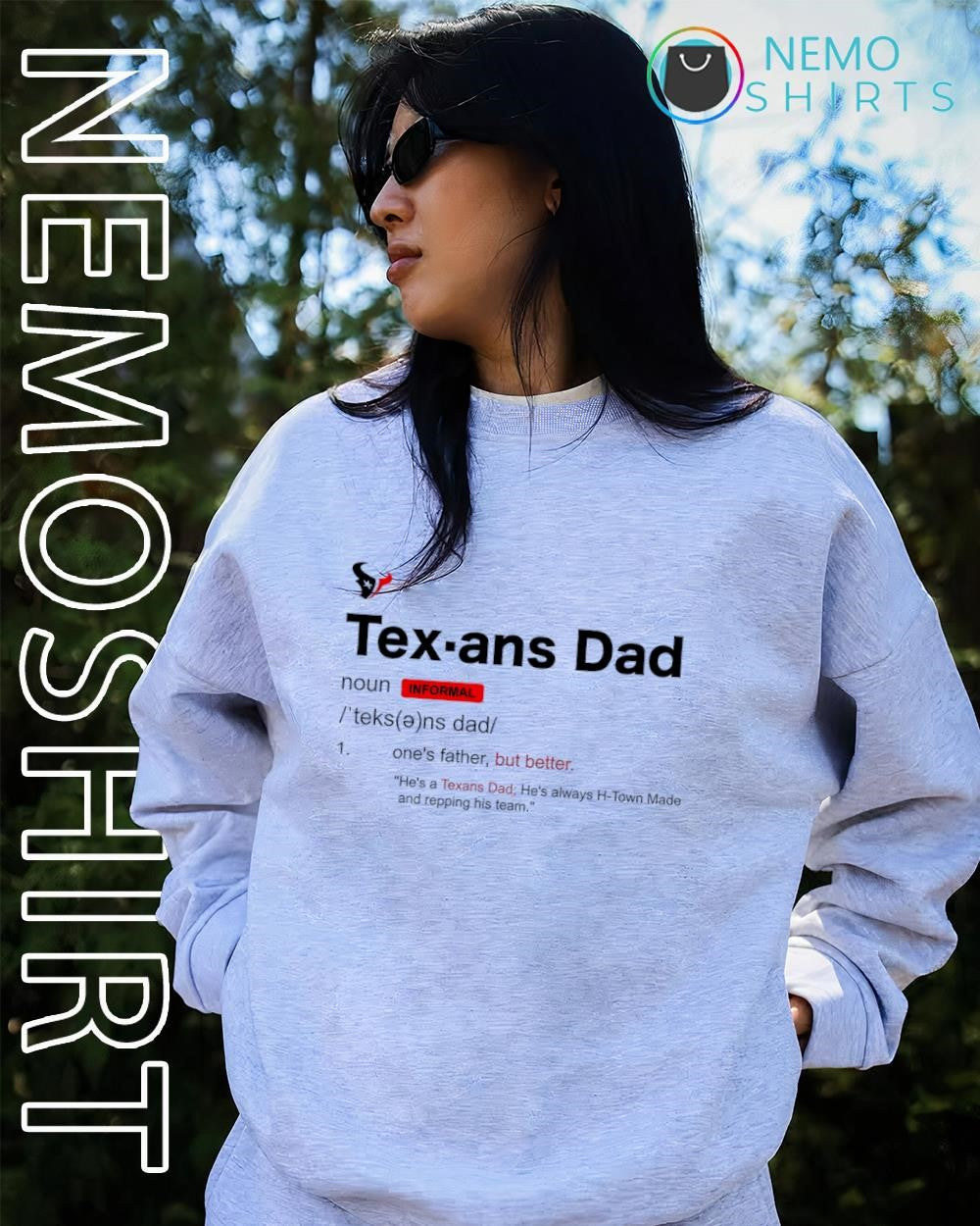 Houston Texans Dad definition noun shirt