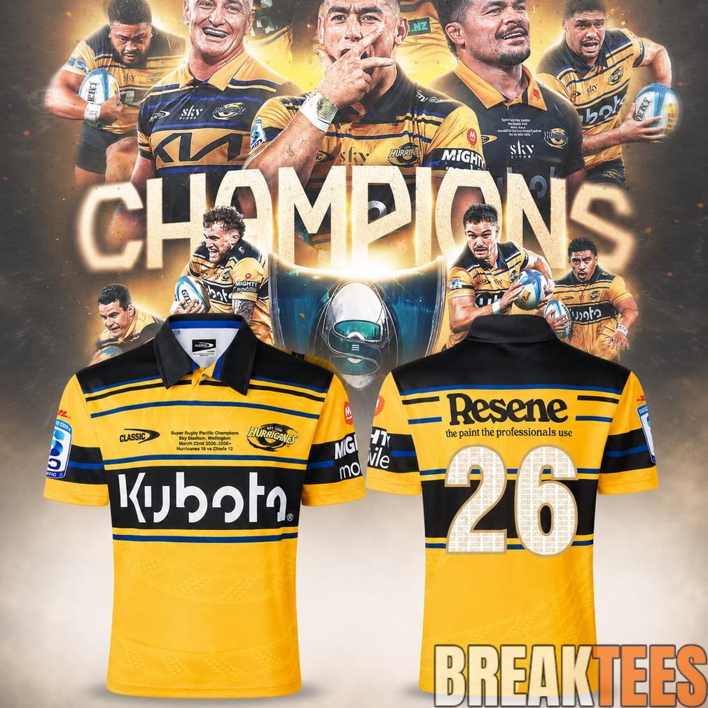 Hurricanes Super Rugby Pacific 2026 Champions Jersey