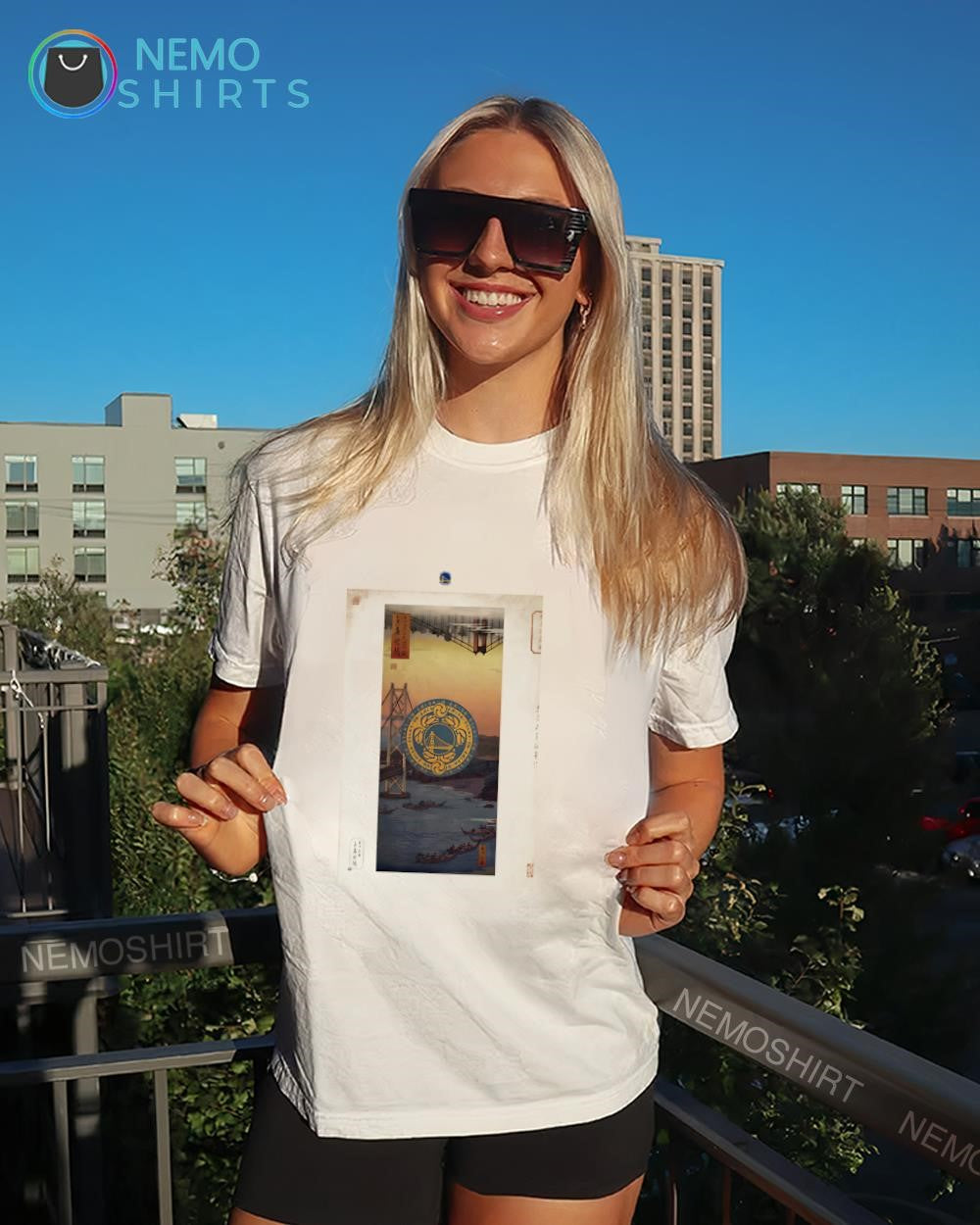 Hyogo Bay Area Golden State Warriors logo shirt