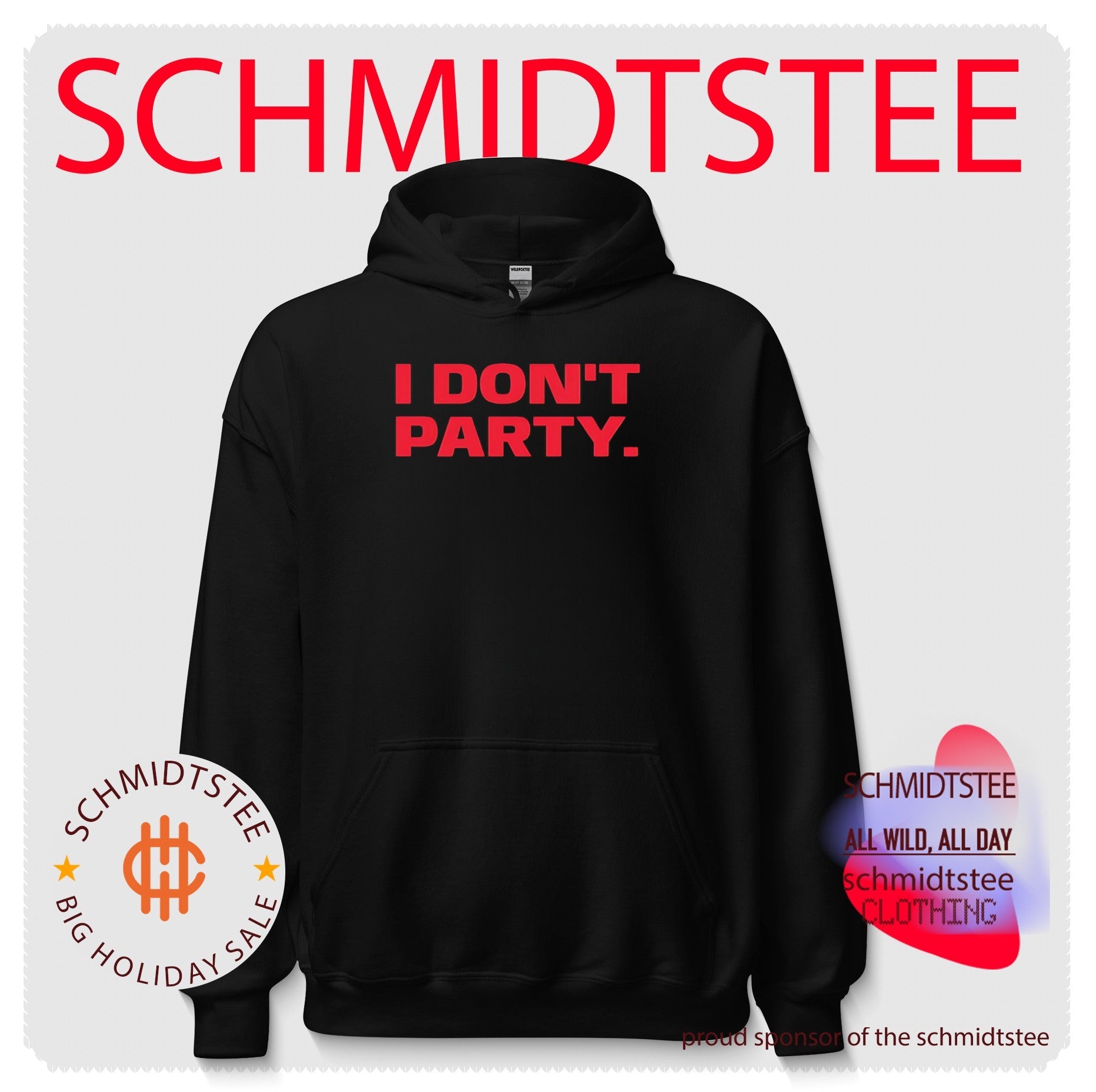 I Don’t Party introvert antisocial funny slogan shirt