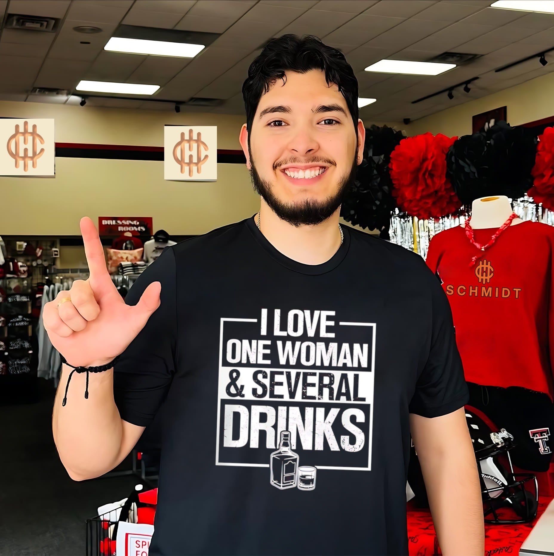 I Love One Woman and Several Drinks shirt