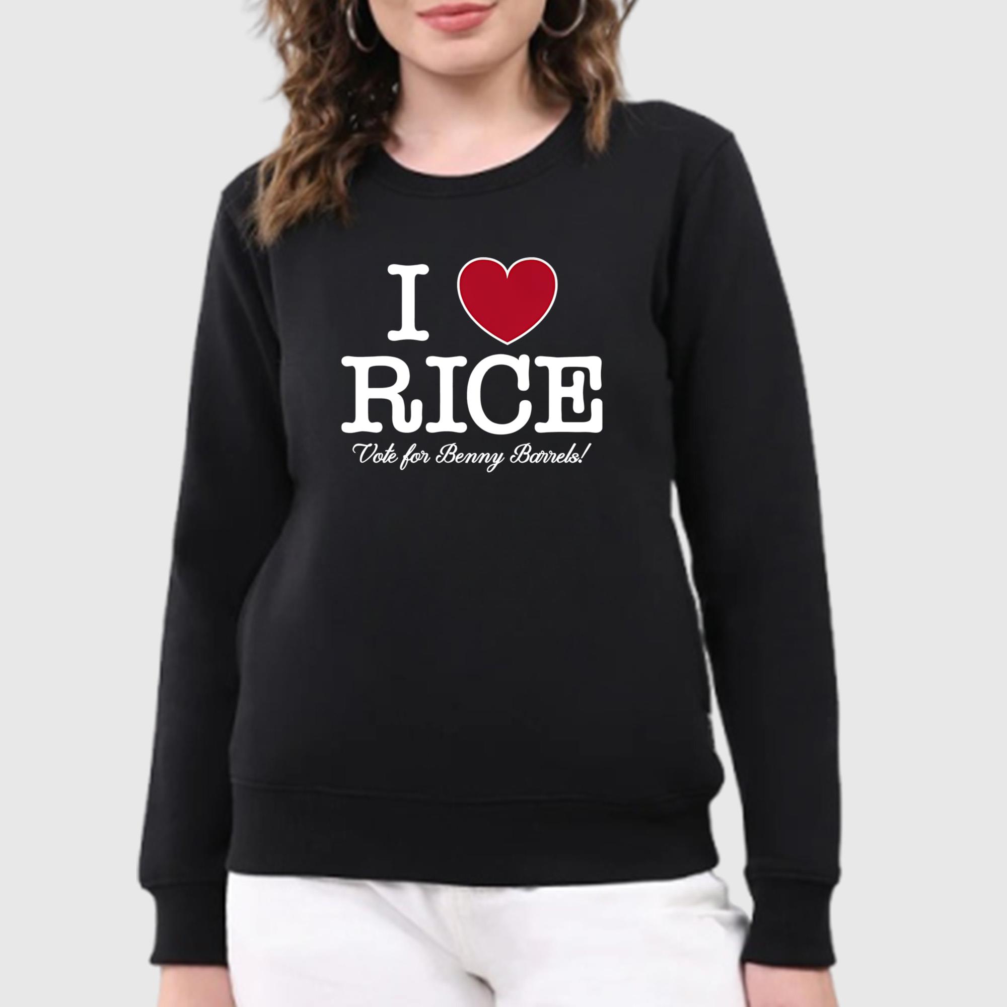 I Love Rice Vote For Benny Barrels Shirt