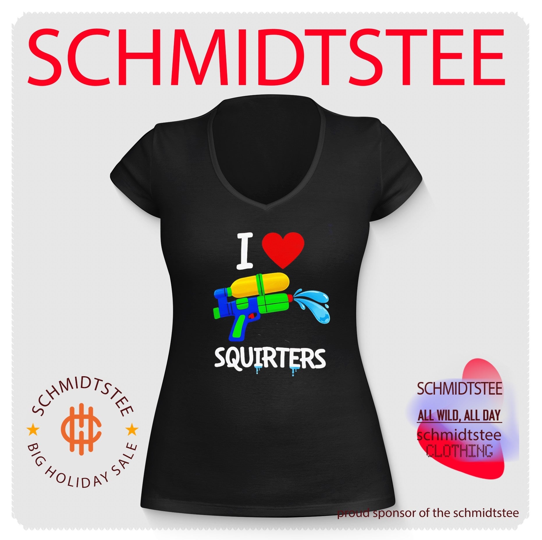 I Love Squirters Water Gun summer pool party shirt