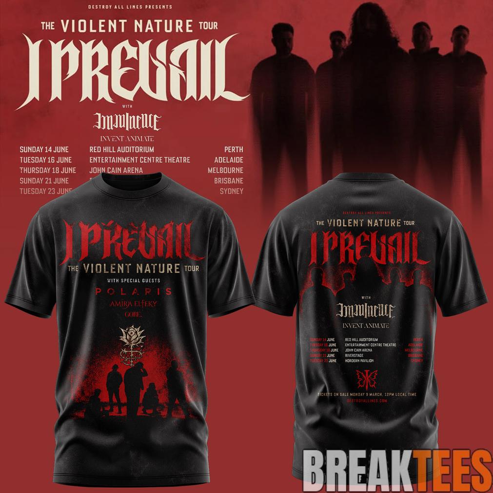 I PREVAIL The Violent Nature Tour Tee