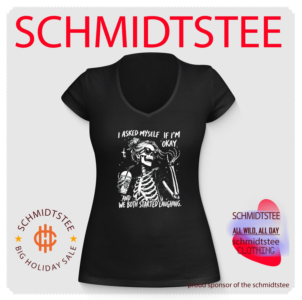 I asked myself if I’m okay and we both started laughing skeleton shirt