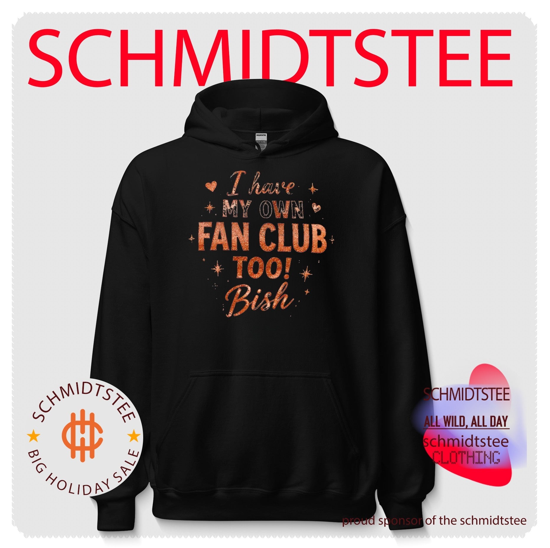 I have my own fan club too Bish text shirt