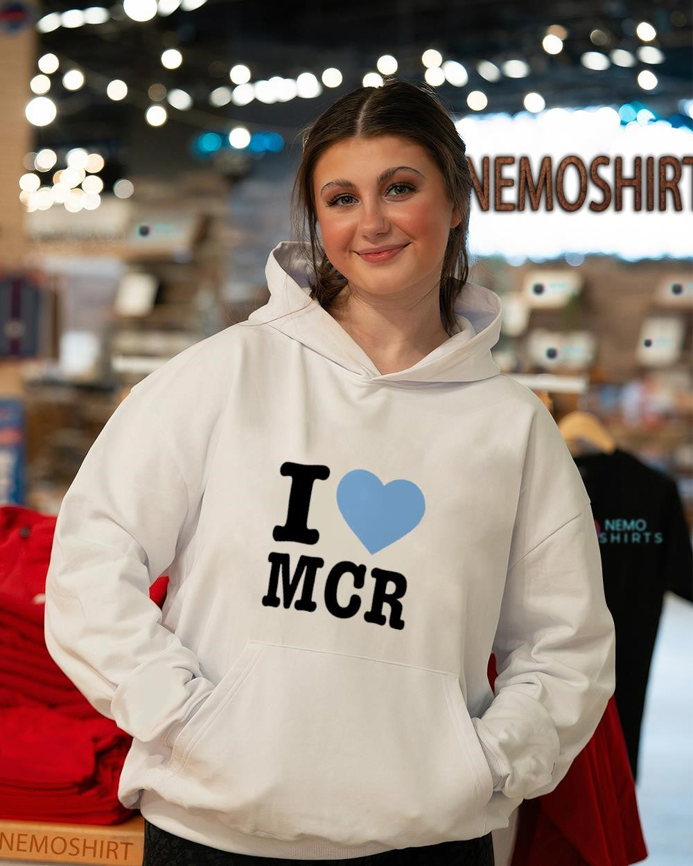I love MCR Manchester graphic shirt