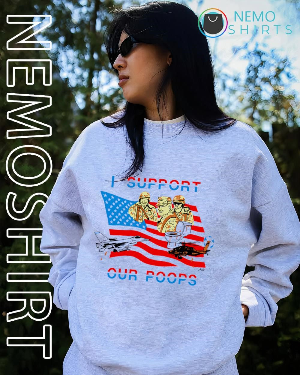 I support our roops U.S. military shirt