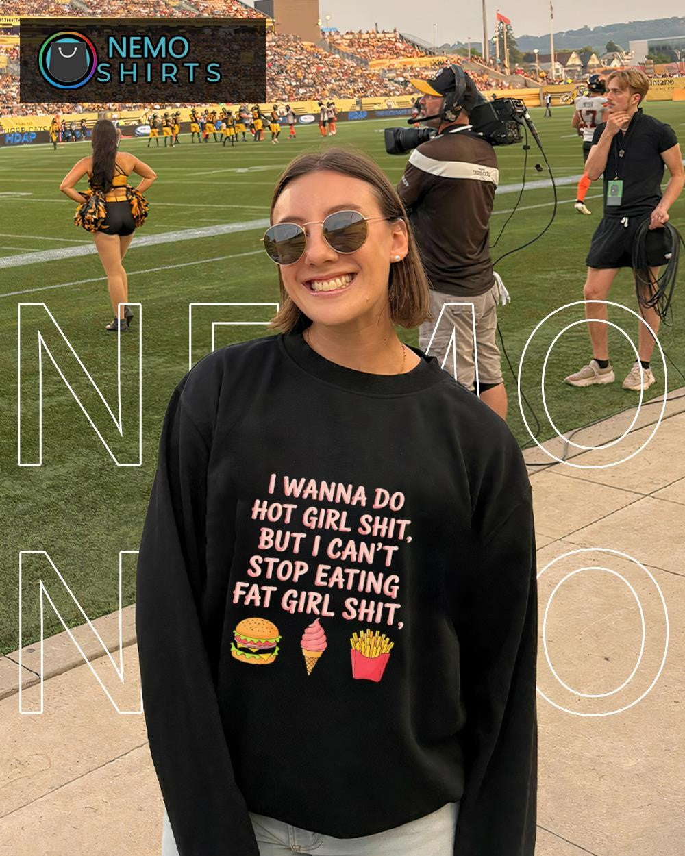 I wanna do hot girl shit but I can’t stop eating fat girl shit junk food shirt