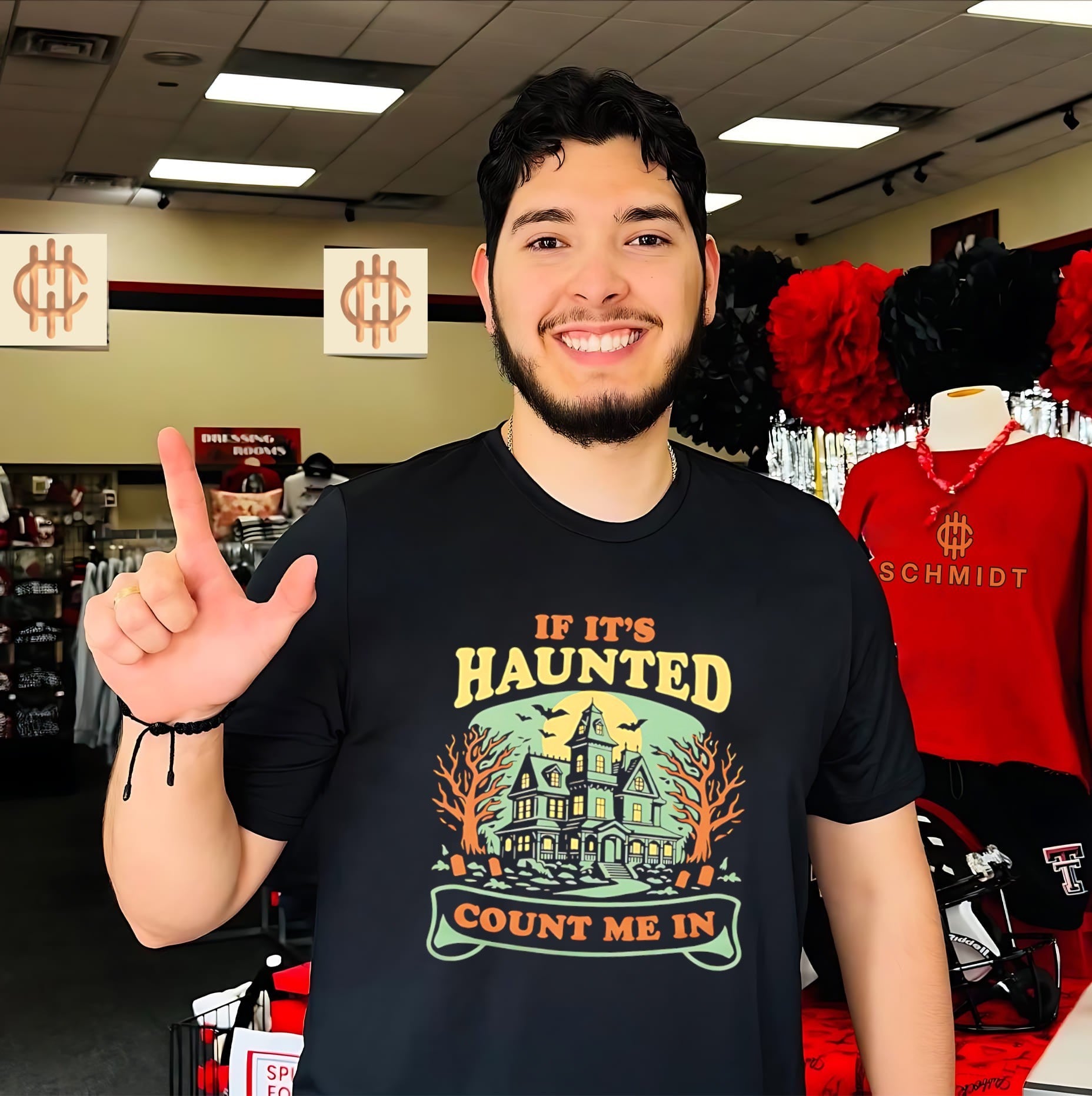 If it’s haunted count me in graphic shirt