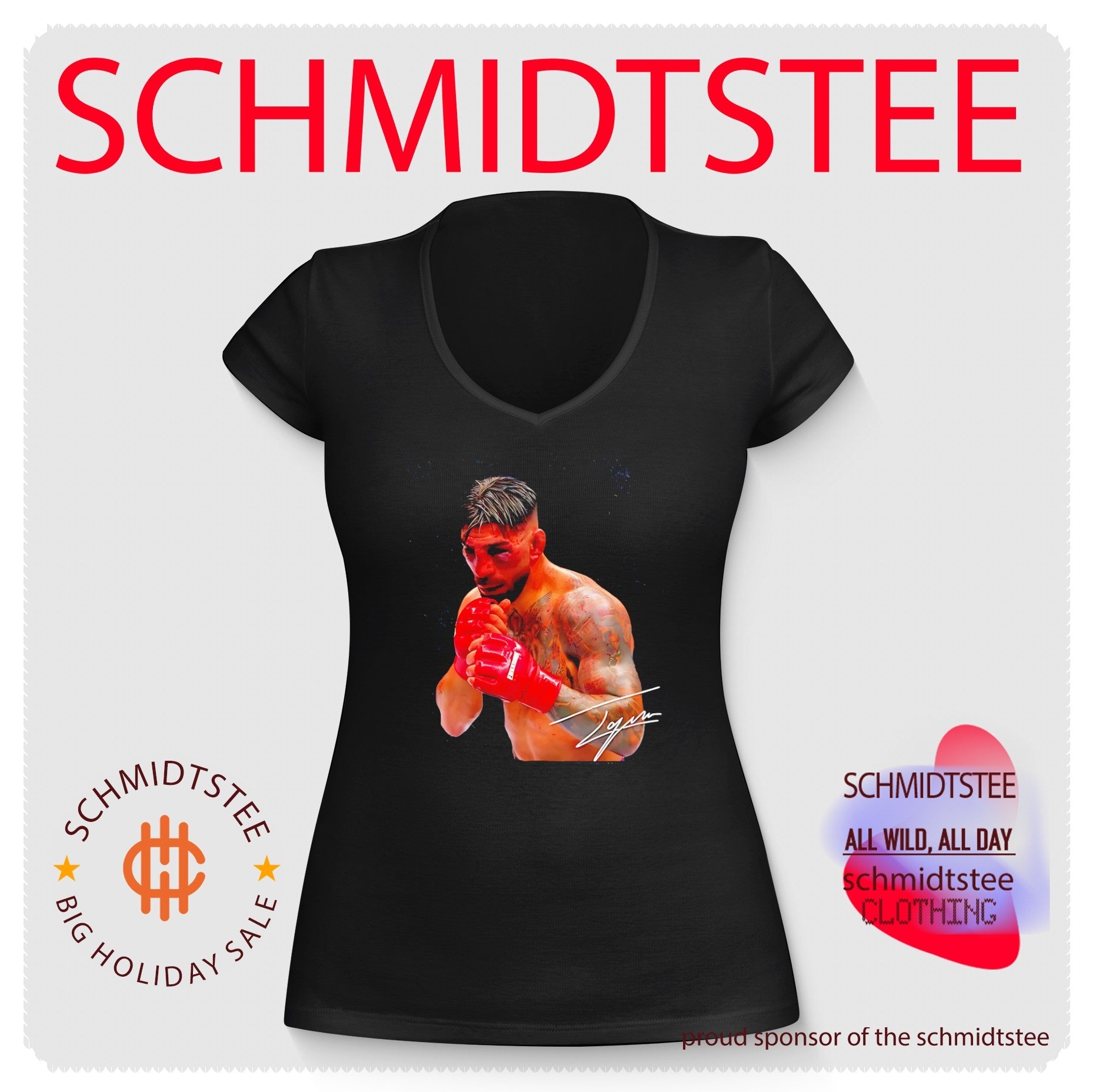 Ilia Topuria UFC portrait signature shirt