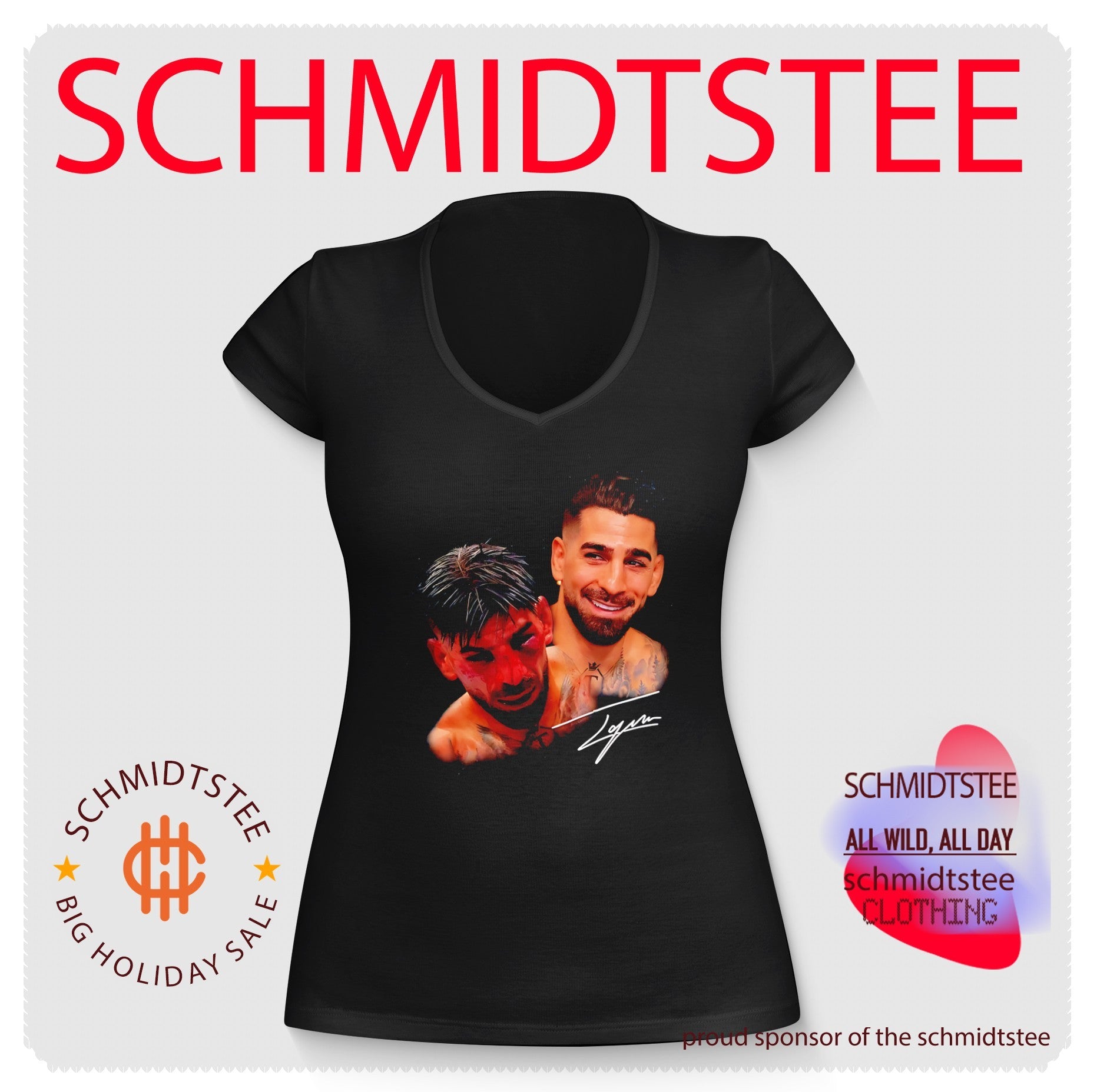 Ilia Topuria UFC smiley face and bleeding face shirt
